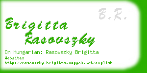 brigitta rasovszky business card